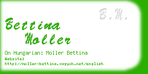 bettina moller business card